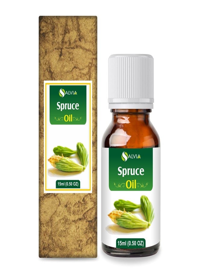 سالفيا زيت التنوب (Tsuga canadensis) زيت عطري علاجي مع قطارة، زجاجة كهرمانية، طبيعي 100%، نقي، غير مخفف، معصور على البارد، زيت عطري فاخر - 15 مل / 0.5 أونصة سائلة - Image 1